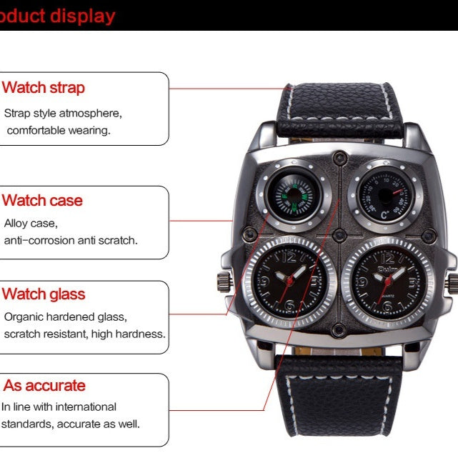 Quartz watch for men